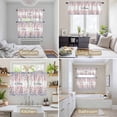 thumbnail image 6 of Red Blue Spring Floral Kitchen Curtains Sets for Windows 24 Inch Length, Welcome Pastoral Botanical Rod Pocket Window Treatments Tier Curtains and Valances Set for Bedroom/Bathroom, 6 of 8
