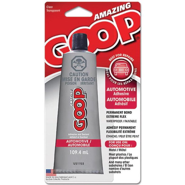 Eclectic Amazing Goop Automotive Adhesive, 109.4 ml, Tube, Clear, Liquid