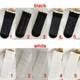 thumbnail image 2 of Girl Gift Cosplay Costumes Accessories Elastic Maid Lace Bow Socks Black White Breathable Net Socks Middle Tube BLACK 5, 2 of 8