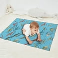 thumbnail image 2 of LightBlue Cartoon Dinosaurs Skeletons Pattern Blanket,Comfortable Soft Flannel Throw Blanket,All Season,Warm Lightweight Blankets for Sofa Bed Couch Living Room Chair,30"x40", 2 of 4