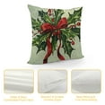 thumbnail image 4 of Qinduosi Merry Christmas Tree Decorative Throw Pillow Covers Set of , Xmas Joy Snowflakes Green Outdoor Pillowcase, Winter Holiday Farmhouse Cushion Case Home Decor, 4 of 5
