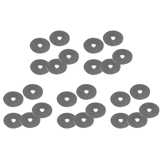 Cuchillas giratorias de acero duradero y afilado para acolchar álbumes de recortes plata 5 unidades