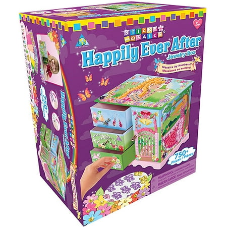 The Orb Factory Sticky Mosaics Kit, Happily Ever After Jewelry Box