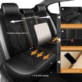 thumbnail image 5 of HQBQBUG Car Seat Cover Fit for Toyota Prius 2001-2015 5 Seats Waterproof Leather Front and Back Car Seat Covers Protectors Grey,Full Set(2 Row 5 Seats), 5 of 10