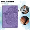thumbnail image 3 of ELEHOLD for Amazon Kindle Fire Max 11 Case (13th Generation, 2023 Release) 11" Flip Leather Case with Card Slots Kickstand Pen Holder Flower Pattern Skin-Touch Shockproof Cover, Purple, 3 of 8