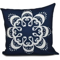 Simply Daisy 16" x 16" Ikat Mandala Geometric Outdoor Pillow
