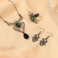 thumbnail image 5 of Collar de araña vintage con colgante de araña de cristal para Halloween, joyería de animales reptiles para mujer, 5 of 5