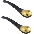 thumbnail image 1 of 2 piezas Aplicador de crema para ojos, varita de masaje para crema de ojos, espátula de metal para mascarilla facial, espátula de maquillaje para ojeras, hinchazón, líneas finas, bolsas de los ojos,, 1 of 5