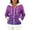 Purple, variant on Women's Casual Fashion Long-Sleeve Zip-Up Fleece Hooded Cardigan with Christmas Print, Cozy and Warm for Winter Season,Dark Blue,M