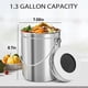 thumbnail image 3 of Compost Bucket for Kitchen Countertop,1.3 Gallon Stainless Steel, 3 of 5