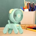 thumbnail image 4 of Ventilador portátil,Ventilador de escritorio USB eléctrico silencioso ajustable silencioso,Ventiladores de mesa de escritorio personales portátiles con forma de perro mascota,3 velocidades, 4 of 8