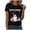 Black1, variant on Fall V Neck T Shirt Funny Halloween Thanksgiving Graphic Tee Casual Family Halloween Cos Tops
