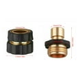 thumbnail image 2 of Dusknt 3/4 Inch Standard Garden Hose Fitting Hose Adapter for Watering Units Faucets and Garden Accessories 6 Pc, 2 of 8