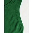 thumbnail image 5 of YMNXA Women'S Sweater Vest Sleeveless V Neck Solid Color Fashion Comfortable Knitwear Pullover Top For Casual Daily Wear Green Xxl, 5 of 9