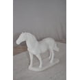 thumbnail image 4 of Standing Horse Made of White Marble Size: 11" x 5" x 9"H, 4 of 12