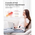 thumbnail image 3 of iDOO Cordless Heating Pad for Period Cramps, 3 Heat Setting, 3 Massage Modes,Birthday Mothers Day Gifts for Girlfriend Mom Wife Women, FSA HSA Eligible, White, 3 of 9