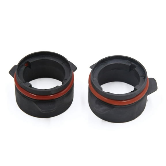 Unique Bargains 2pcs Black Plastic Auto Car Headlight Bulb Base Holder Adapter for  E39-3