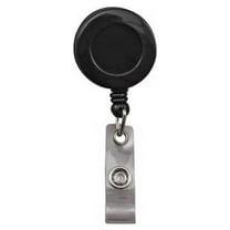 Advantus Snap Clip Retractable ID Reel 12 / Pack - Black
