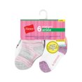 thumbnail image 4 of Hanes Toddler Girl Ankle Socks, 6 Pack, Sizes 6M-5T, 4 of 4