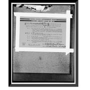 Historic Framed Print, Mrs. Wilson's Liberty Loan card, 17-7/8" x 21-7/8"
