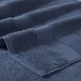 thumbnail image 3 of Better Trends Navy Hand Towels 100% Ring Spun Cotton Lightweight, Super Absorbent, 16" x 26" Perfect for Bathroom, Gym, Shower, Hotel, and Spa Splash Collection, 3 of 3