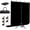 Black, variant on EMART 5x6.5ft Green Screen Backdrop Kit, with Photo Greenscreen Background, Portable T-Shape Stand for Photography, Studio