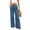 *Blue, variant on ClodeEU Women's Drawstring Wide Leg Jeans ,High Waisted Pleated Loose Fit Denim Pants Wine,Womens Plus L