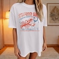 thumbnail image 3 of T Shirts for Women Summer Short Sleeve Crewneck Loose Fit Y2k Lobster Graphic Tee Shirt, 3 of 5