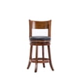 thumbnail image 4 of Boraam Palmetto Counter Height Swivel Wood Kitchen Bar Stool - Walnut Finish, 4 of 10