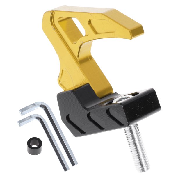 Gancho Colgante para Motocicleta Cuadrado Soporte para Casco de Motocicleta Equipaje para Scooters Bicicletas Tono Dorado 50mm de Longitud