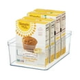 thumbnail image 4 of Mainstays Clear Plastic Pantry Organizer Bin for Kitchen Cabinet and Fridge, Large 12" x 7.5" x 4", with Handles, 4 of 9
