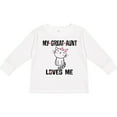 thumbnail image 3 of Inktastic My Great Aunt Loves Me Kitty Cat Girls Long Sleeve Toddler T-Shirt, 3 of 5