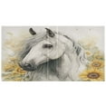 thumbnail image 2 of 3 Ring Binder 1.5 inch Round Rings with Interior Pockets Binders Organizer Office School 2Pack Elegant Long Mane White Horse, 2 of 10