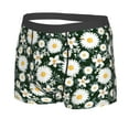 thumbnail image 2 of Fotbe White Daisies and Bee Men’s Total Support Pouch Boxer Briefs, X-Temp Cooling, Moisture-Wicking Underwear, Regular, Long-leg and Trunk-XX-Large, 2 of 9
