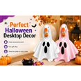 thumbnail image 5 of 7 Inch Ghost Theme Desk Goose Outfits, Mini Desktop Goose Cosplay Dress, Party Desk Goos Outfits,White,7in, 5 of 5