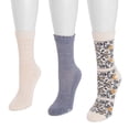 thumbnail image 3 of MUK LUKS Women's 3 Pack Dream Step Crew Socks, 3 of 5
