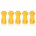 thumbnail image 1 of 5-Pack Leather Scissor Protectors with Safety Sheath, Yellow Covers for Crafting and Sewing Tools, 1 of 5
