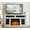 White, variant on CKEASEAN 58" Fireplace TV Stand with Embossed Door for TVs up to 65", Wooden Entertainment Center with 23'' Electric Fireplace, Open and Closed Storage Space, Rack for Living Room/Office