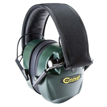 E-Max Electronic 25 NRR Hearing Protection with Sound Amplification and Adjustable Earmuffs for Shooting, Hunting and Range, Green, COMFORTABLE:.., By (Best Electronic Ear Protection For Shooting Range)