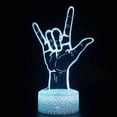 thumbnail image 1 of 3W 5V 3D Finger SÍ Luz de Noche Lámpara de Escritorio Fantasía Decoración de Dormitorio para Niñas Estilo02 Salvador Luz de noche de acrílico óptico 3D, 1 of 10