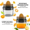 thumbnail image 6 of Taurus Citrix Glass Jar Citrus Juicer, 1-Liter Electric Orange and Lemon Juicer with Adjustable Pulp Control, Dishwasher-Safe  with 2 Cone Sizes for All Citrus Fruits, 6 of 10