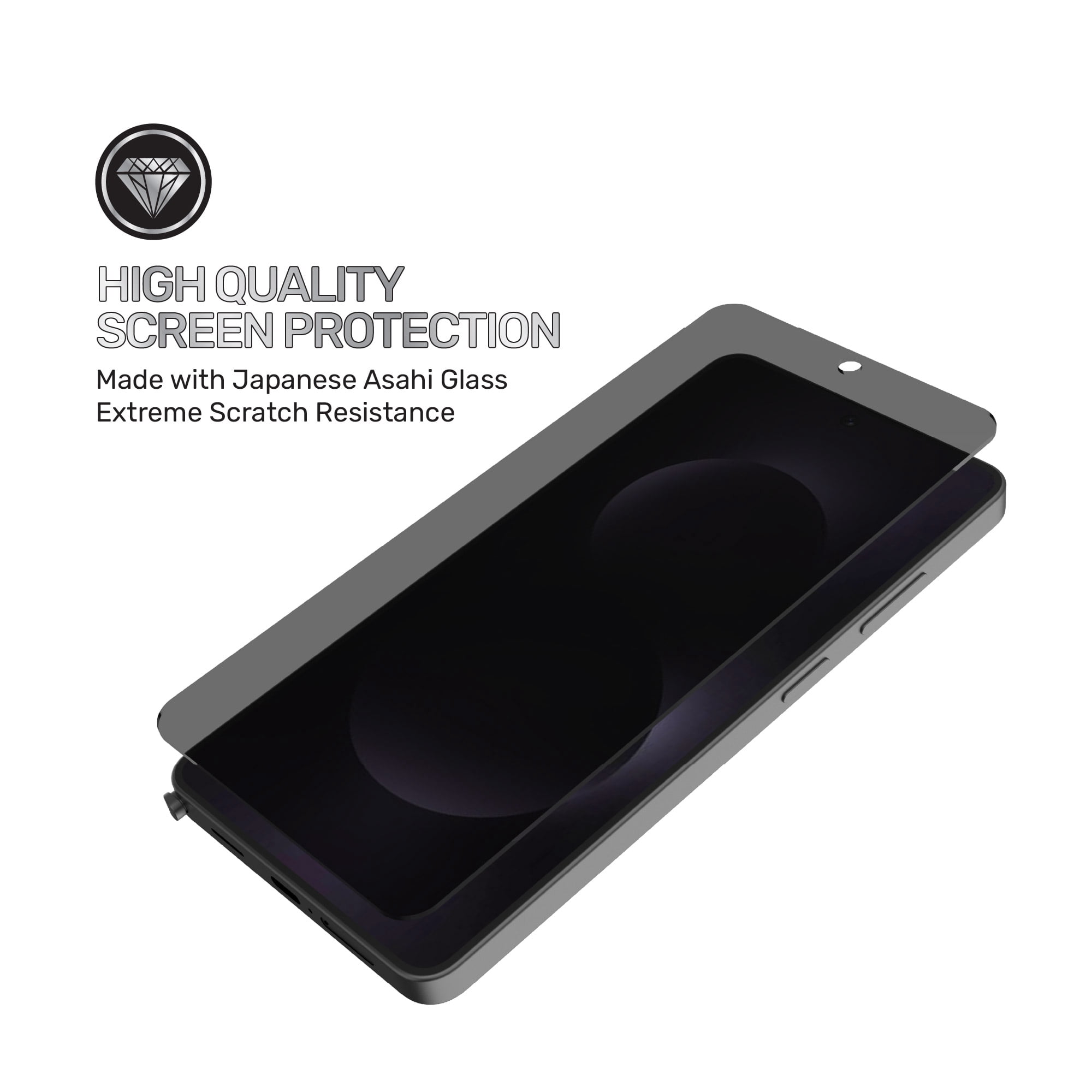 DuraGlass Privacy Glass Screen Protector with 2-Way Privacy Filter for Samsung Galaxy S26 Ultra