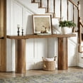 thumbnail image 2 of Fnova 63" Farmhouse Entryway Console Table, Modern Wood Narrow Long Sofa Table for Living Room, Hallway, Entrance, Foyer, 2 of 14