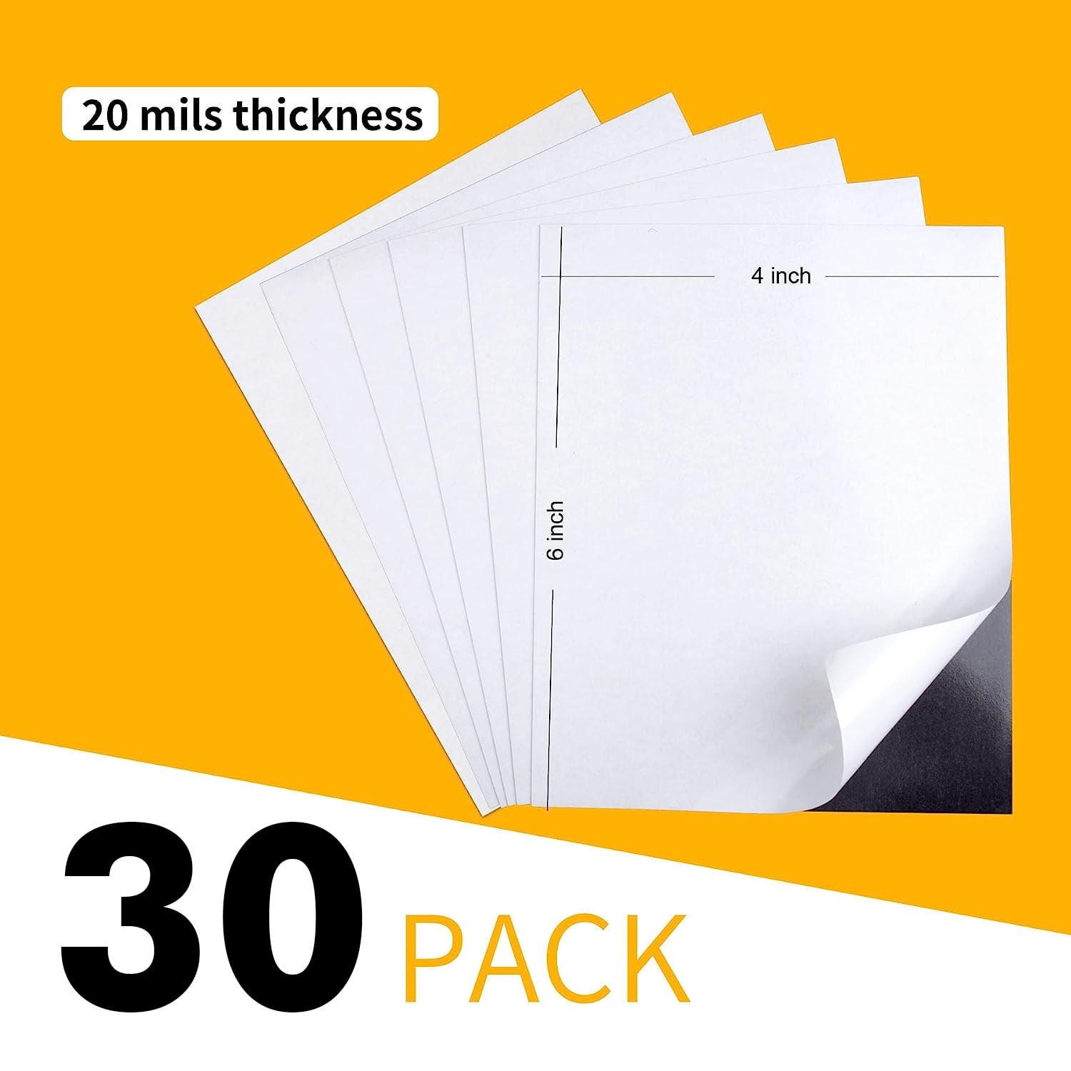 20 mil 4 x 6 Indoor Adhesive Magnet Sheets - Discount Magnet