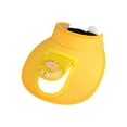 thumbnail image 2 of Xfvqtps Sun Visor Hat with Fan for Boys and Girls Built in USB Charging Fan Solid Color Adjustable Large Brim Empty Top Sun Protection Travel Beach Summer Fan Hat for 3-8 Years Yellow, 2 of 5