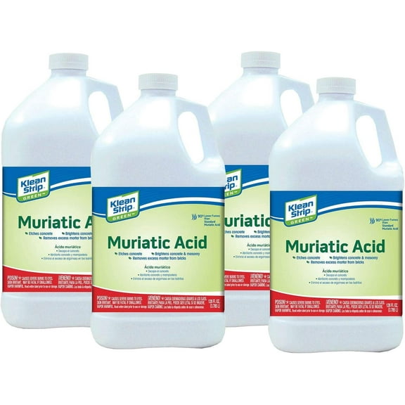 Klean Strip Green Safer Muriatic Acid Jug 128 Oz (Pack of 4)