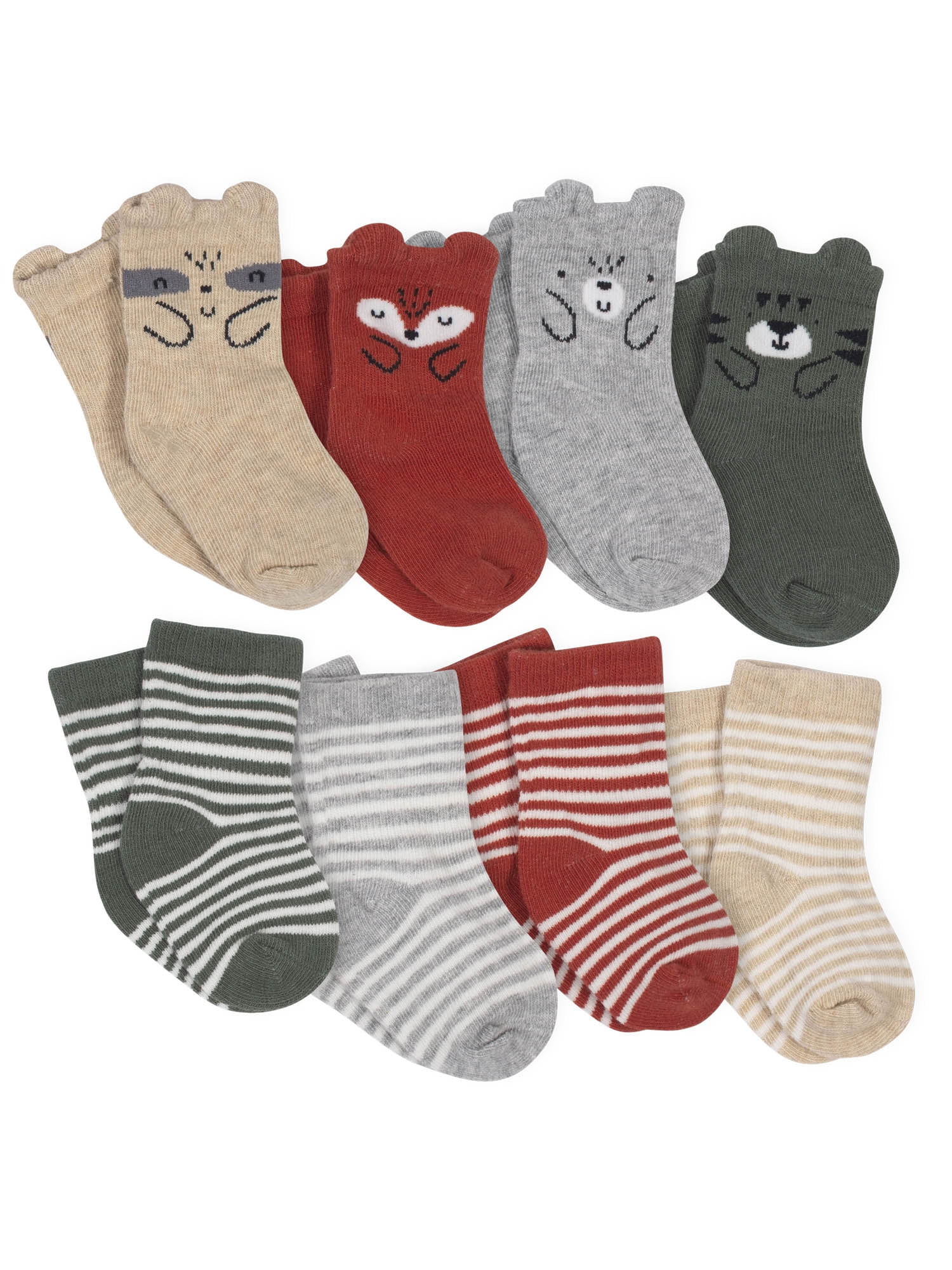 The Childrens Place Baby Boys 6 Pack Dinosaur and Camo Socks