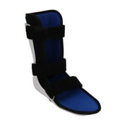 Walking Boot Short Type PVC Laminated Fabric Breathable Adjustable Ankle Fracture Brace for Sprain Right Foot S