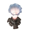thumbnail image 5 of Meyda Lighting 7" High Pink/Blue Tiffany Pond Lily Victorian Mini Lamp, 5 of 7