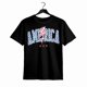 thumbnail image 1 of Camiseta retro americana con rayo, Día de la Independencia de EE. UU., 4 de julio, colores cómodos, 1 of 6